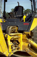 yellow bobcat loader 1980s 1990s A4 Photo Print