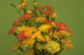 yellow carnations bouquet 1980s 1990s A4 Photo Print