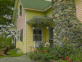 yellow clapboard house 11980s 1990s A4 Photo Print