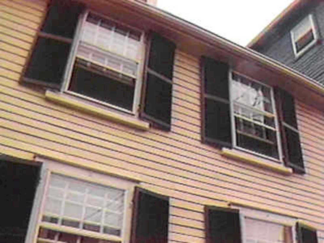 yellow house shutters1980s 1990s A4 Photo Print