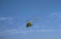 yellow huey flight Vintage A4 Photo Print