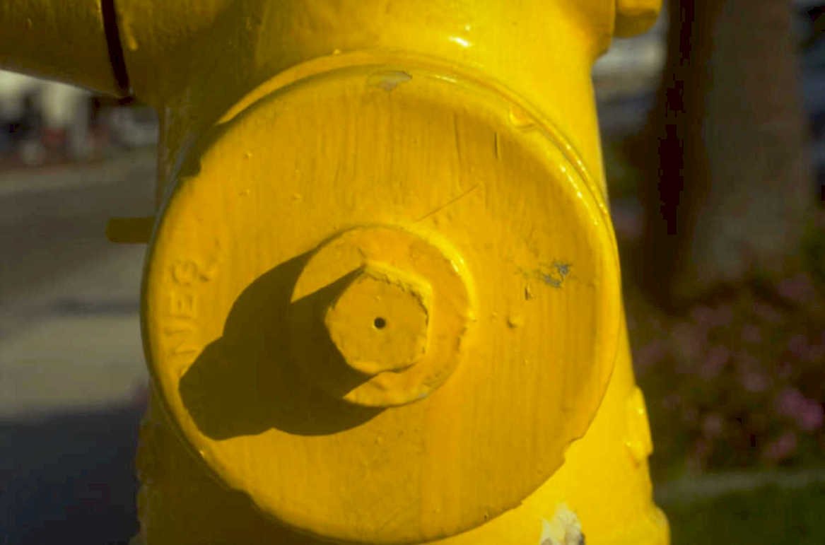yellow hydrant ne5 1980s 1990s A4 Photo Print