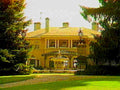 yellow mansion estate1980s 1990s A4 Photo Print