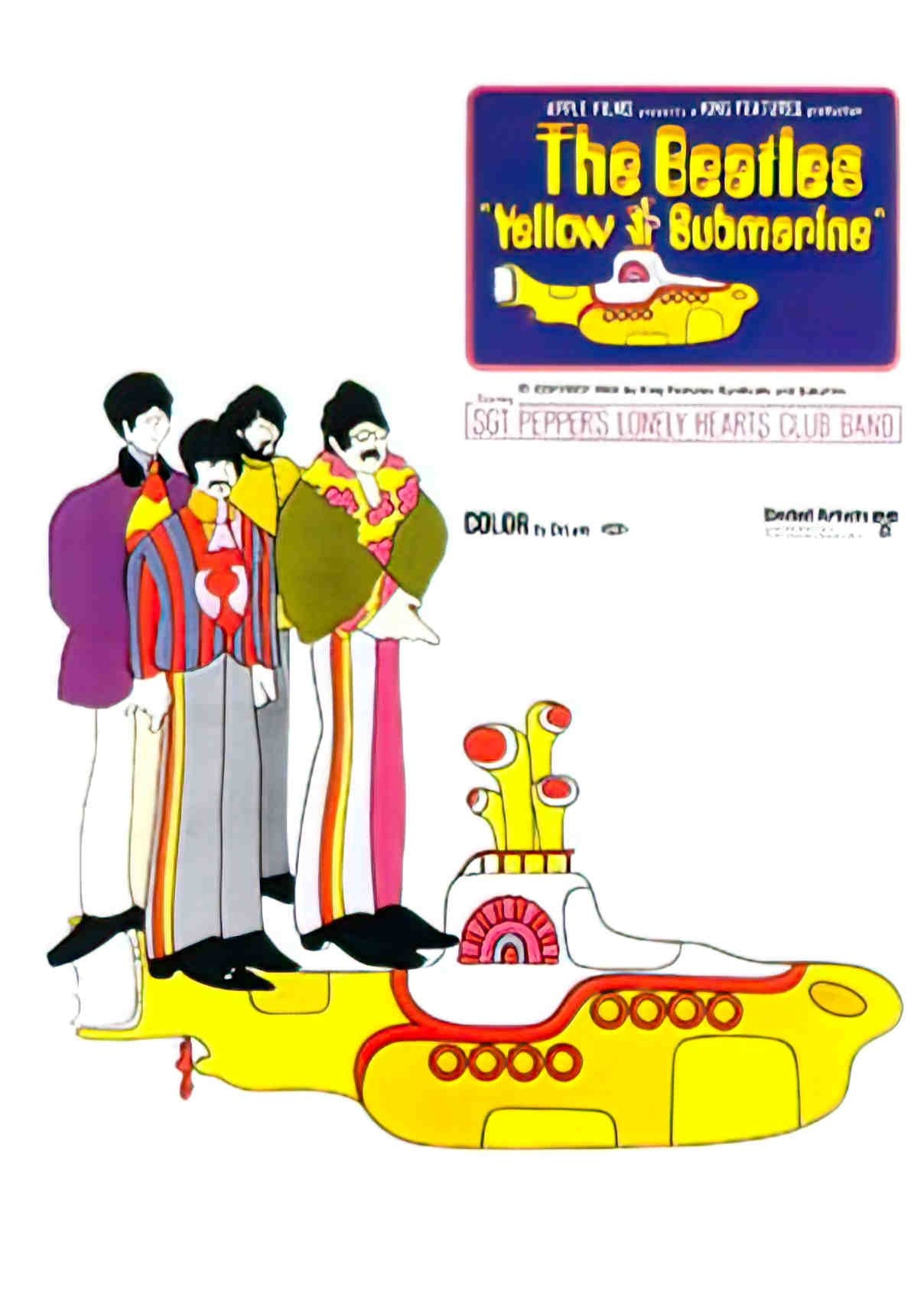yellow submarine uk 2 Advert A4 Photo Print
