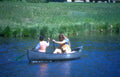 yellowstone canoe trip Vintage A4 Photo Print