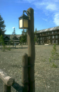 yellowstone lantern post Vintage A4 Photo Print