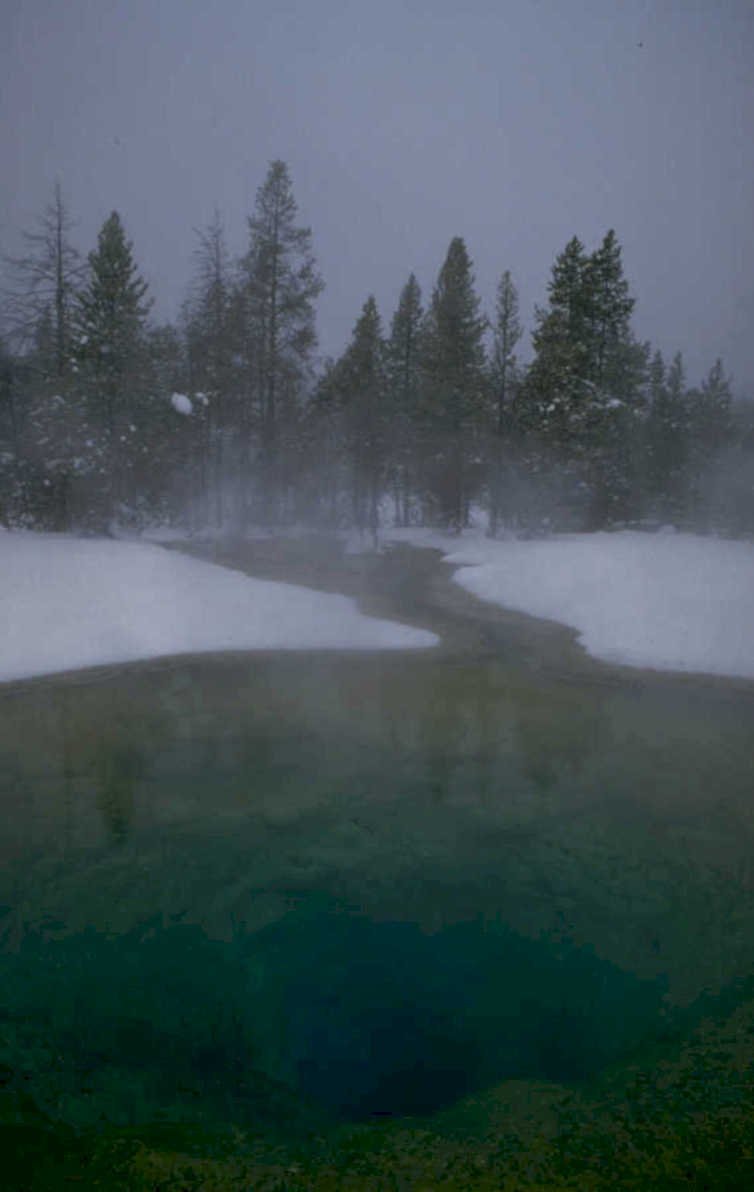 yellowstone prismatic winter 1980s 1990s A4 Photo Print