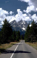 yellowstone road teton 1980s 1990s A4 Photo Print