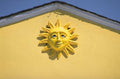 yellowsun stucco buildinggable 1980s 1990s A4 Photo Print