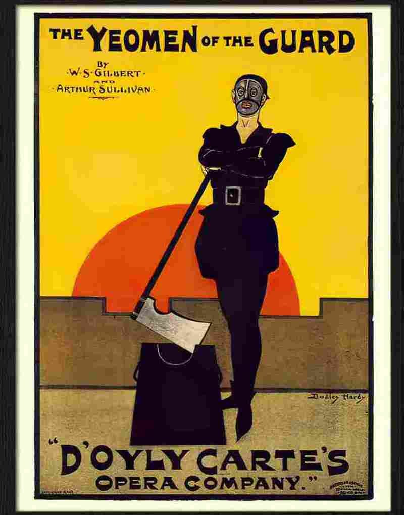 yeomen of the guard d oyly carte opera dudley hardy Advert A4 Photo Print