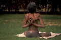 yoga backbend grass 1980s 1990s A4 Photo Print