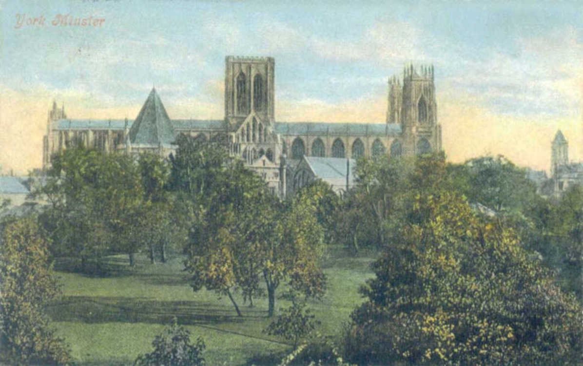 york minster cathedralVintage 1880s 1900s A4 Photo Print