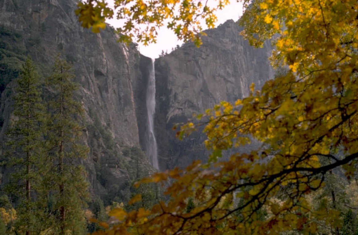 yosemite falls autumn 1980s 1990s A4 Photo Print