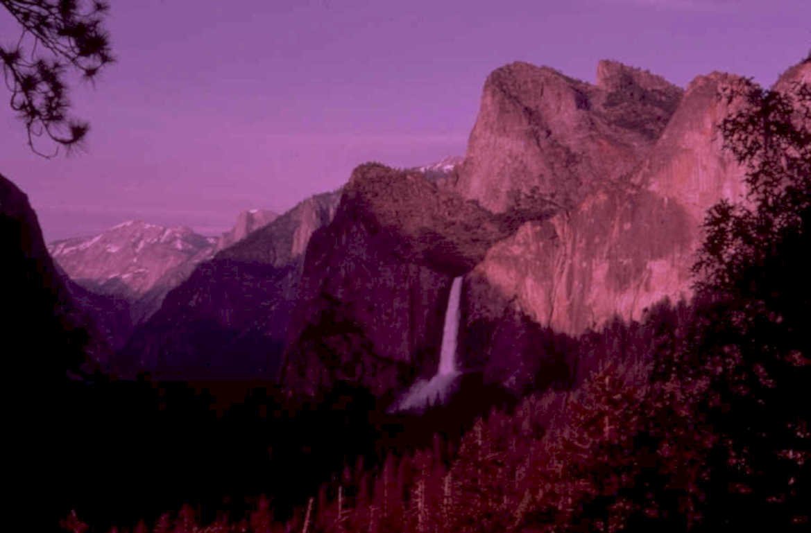 yosemite falls valley 1980s 1990s A4 Photo Print