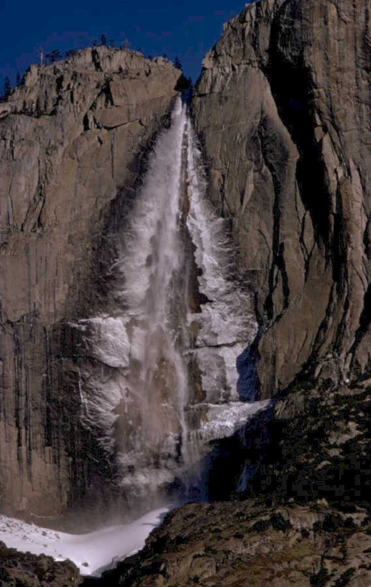 yosemite falls waterfall 1980s 1990s A4 Photo Print
