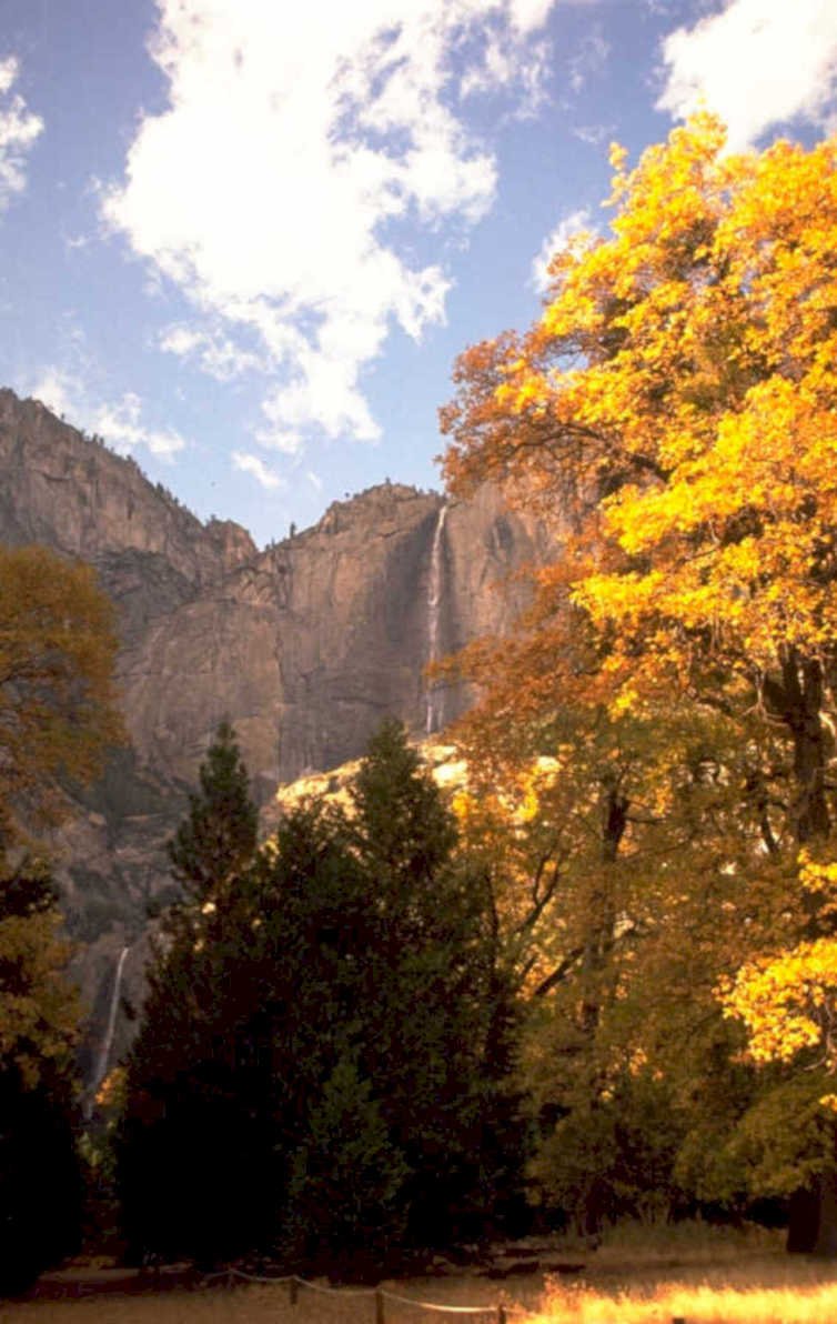 yosemite valley fall 1980s 1990s A4 Photo Print