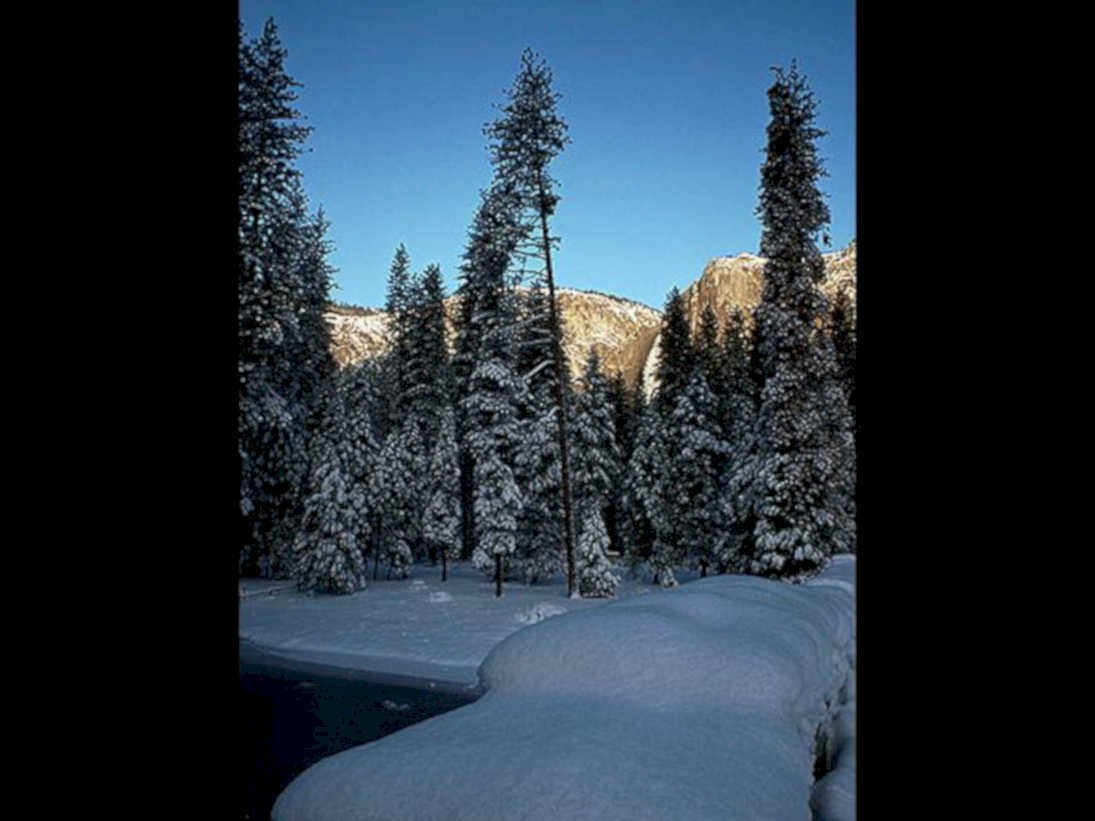 yosemite valley winter1980s 1990s A4 Photo Print