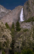 yosemite vernal fall 1980s 1990s A4 Photo Print
