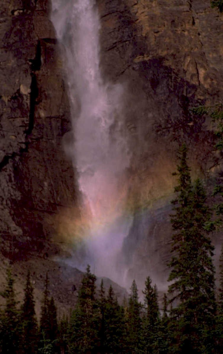 yosemite waterfall sunset 1980s 1990s A4 Photo Print