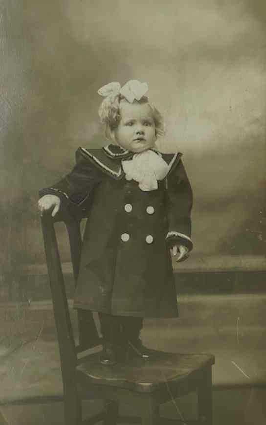 young girl portrait Vintage world war A4 Photo Print