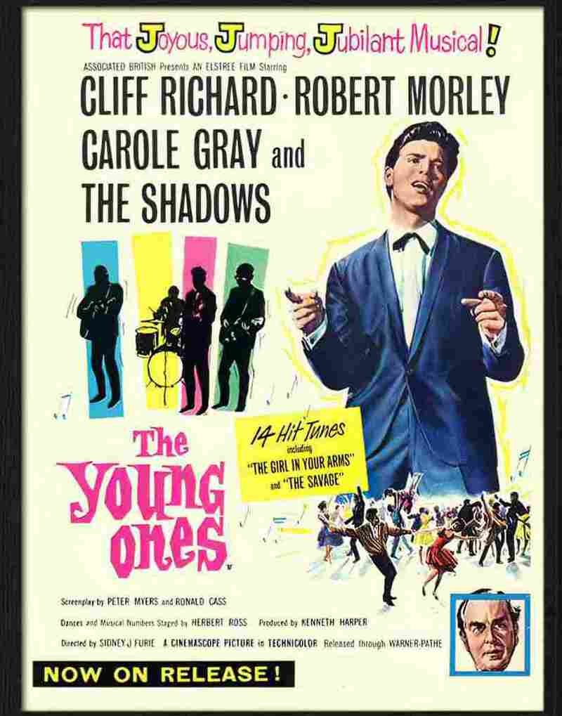 young ones cliff richard movie poster Advert A4 Photo Print