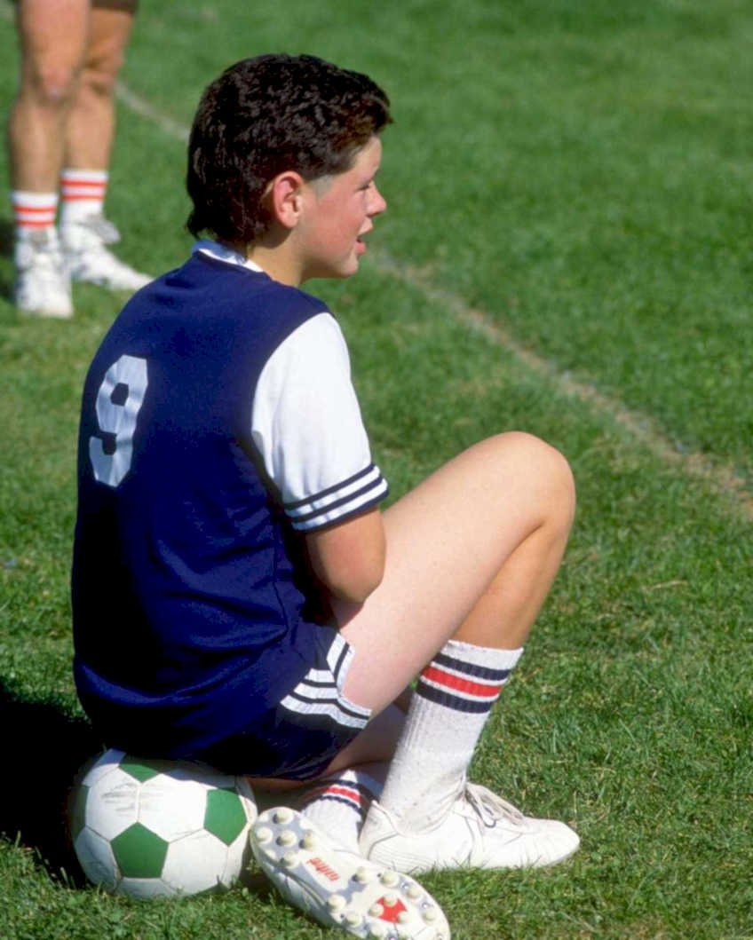 youth soccer player1980s 1990s A4 Photo Print