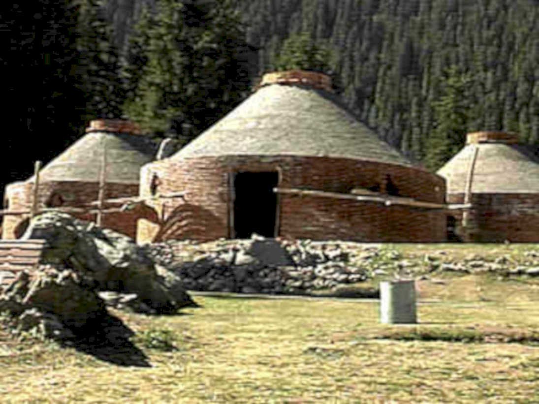 yurts yellowstone park1980s 1990s A4 Photo Print