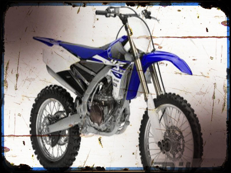yz250fx A4 Photo Print Motorbike Vintage Aged