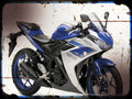 yzf r3 A4 Photo Print Motorbike Vintage Aged