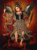 z archangel saint michael cuzco school Art A4 Photo Print