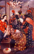 z the adoration of the magi cuzco school Art A4 Photo Print