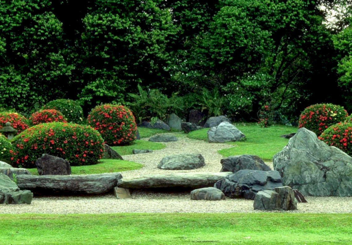 zen garden rocks1980s 1990s A4 Photo Print