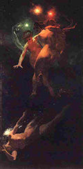 zi Falling Stars Art A4 Photo Print