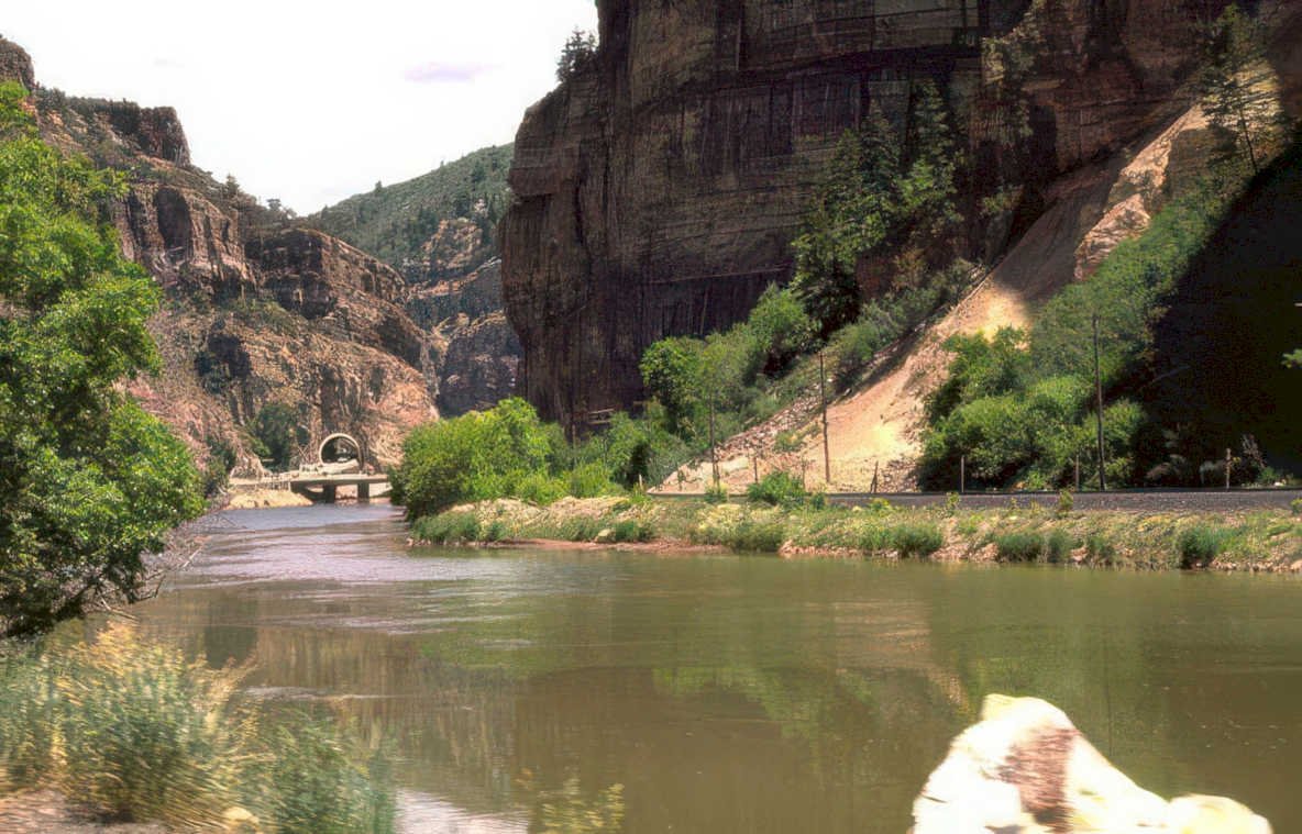 zion river canyon Vintage A4 Photo Print