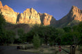 zion sunset redrock 1980s 1990s A4 Photo Print