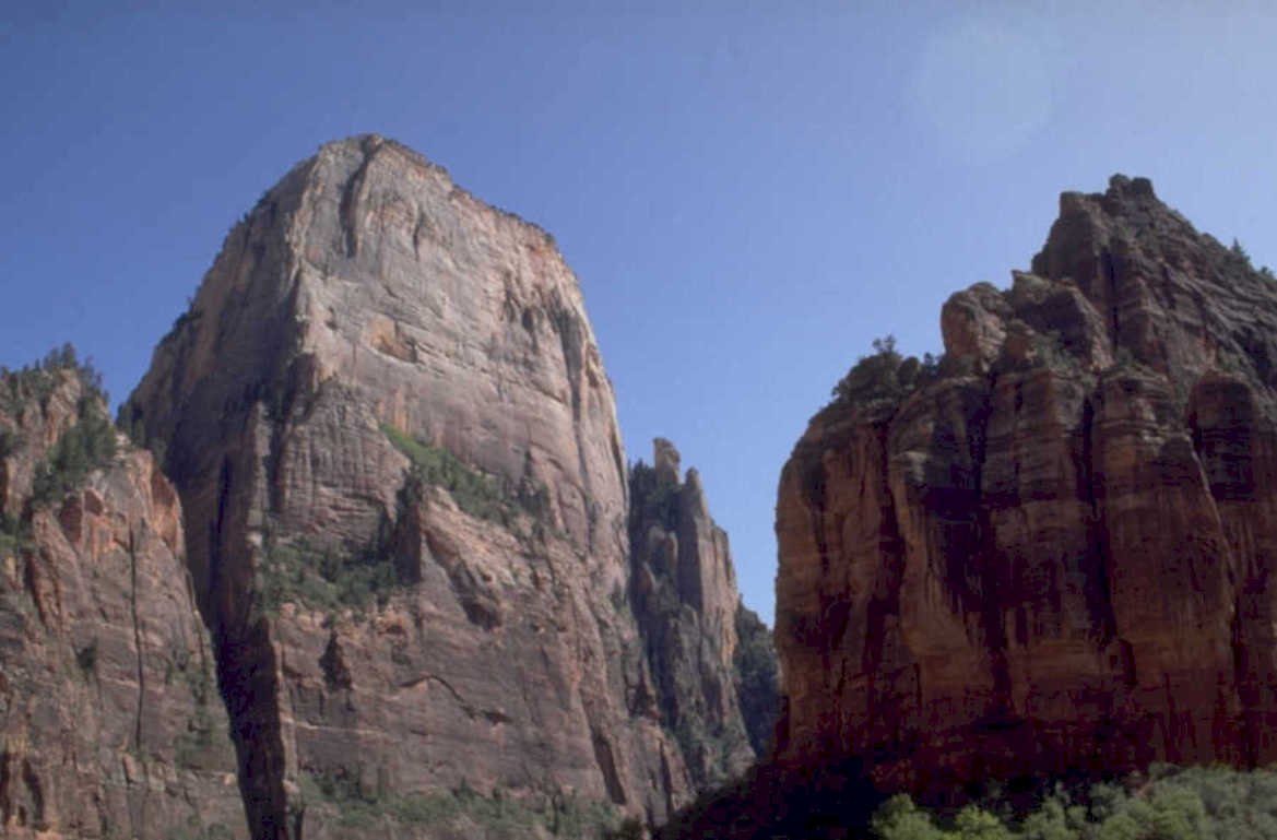 zion temple cliffs 1980s 1990s A4 Photo Print