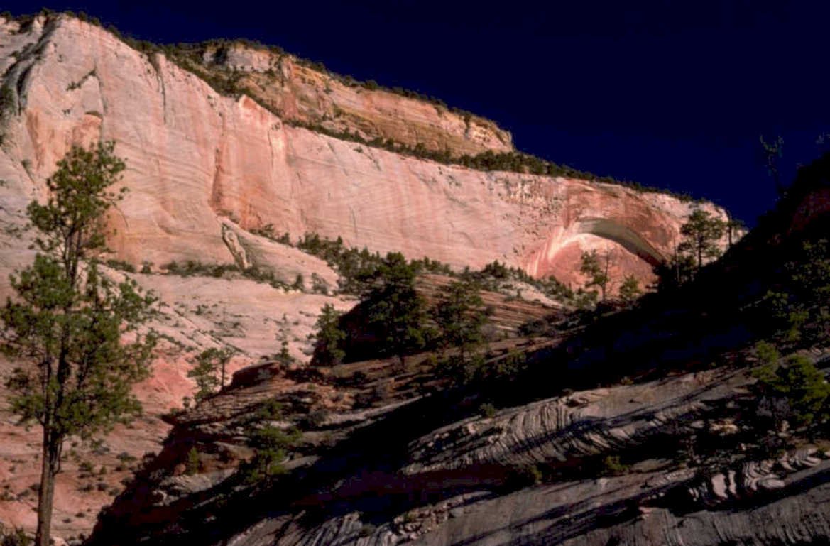 zion temple twilight 1980s 1990s A4 Photo Print
