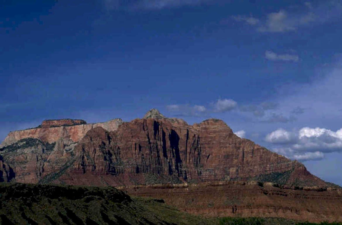zion watchman cliffs 1980s 1990s A4 Photo Print