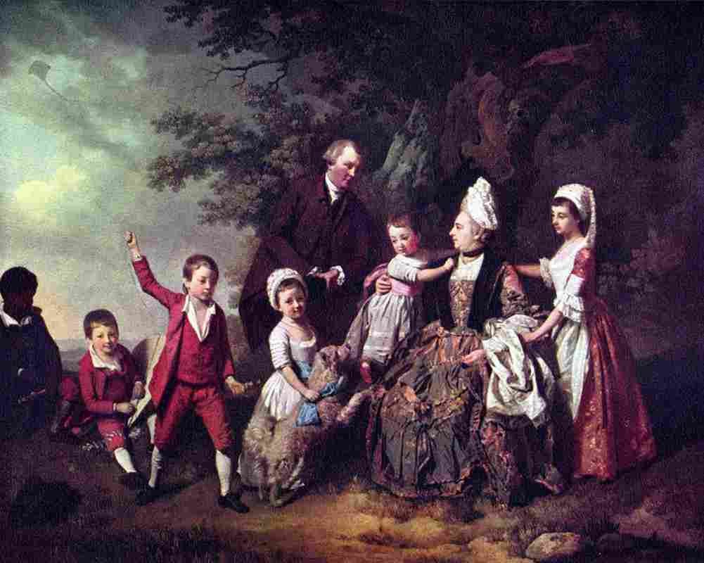 zo Family Group in Landscape Art A4 Photo Print