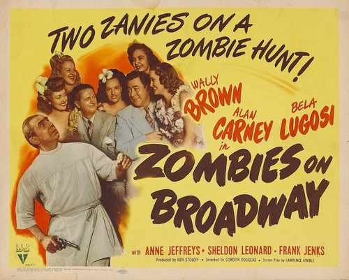 zombies on broadway  03 film star poster A4 Photo Print