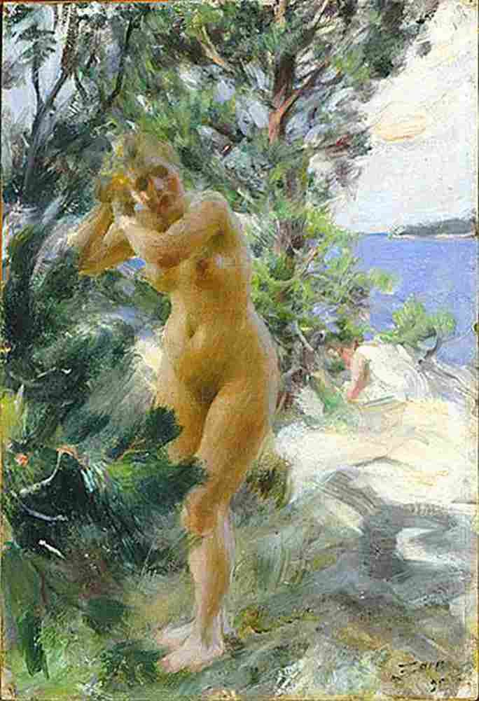 zorn After the Bath Art A4 Photo Print