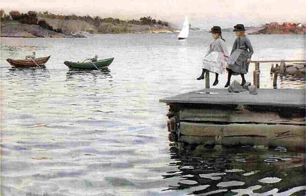 zorn Boat Race Art A4 Photo Print