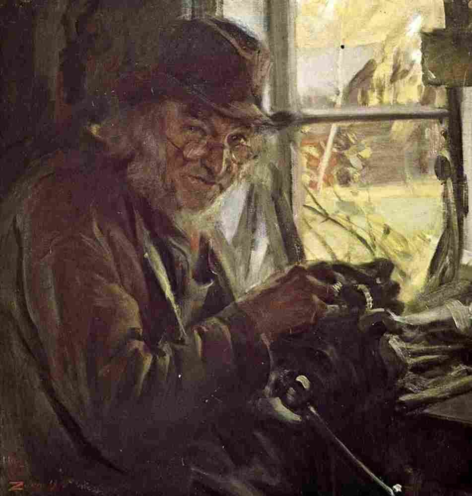 zorn Clockmaker Art A4 Photo Print