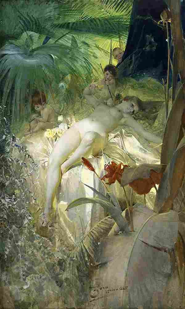 zorn Love Nymph Art A4 Photo Print