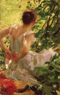 zorn Woman Dressing Art A4 Photo Print