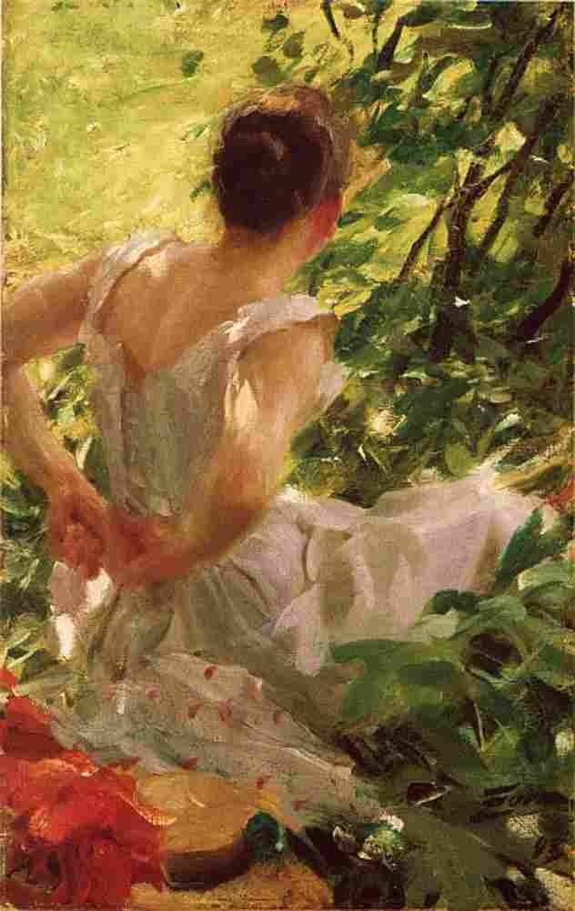 zorn Woman Dressing Art A4 Photo Print