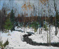 zukowski forest stream in winter Art A4 Photo Print