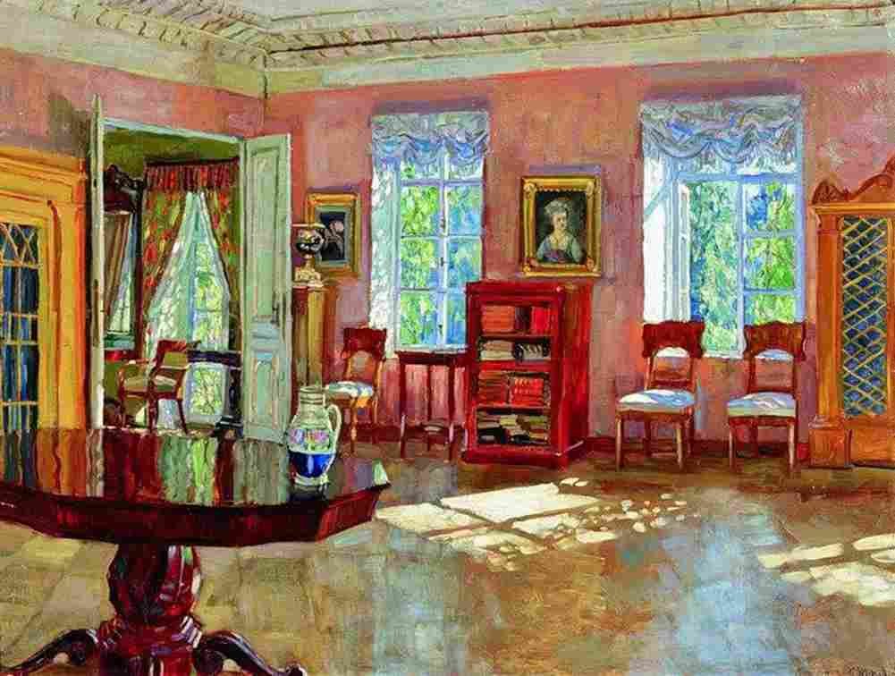zukowski interior library manor house Art A4 Photo Print