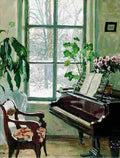 zukowski living room with piano Art A4 Photo Print