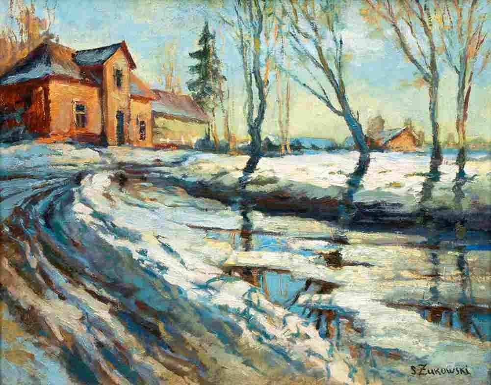 zukowski winter landscape Art A4 Photo Print